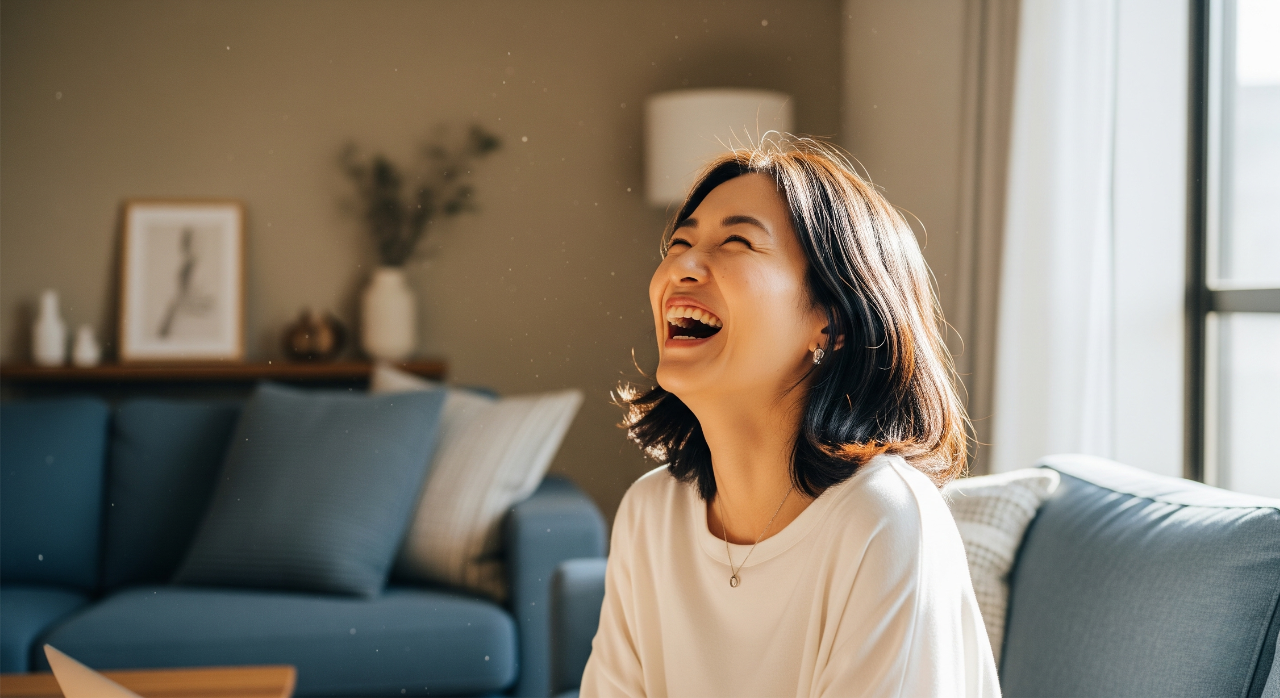 リラックスする女性